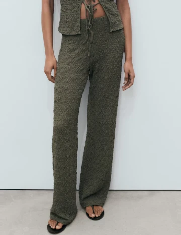 Pantaloni Mango, verde