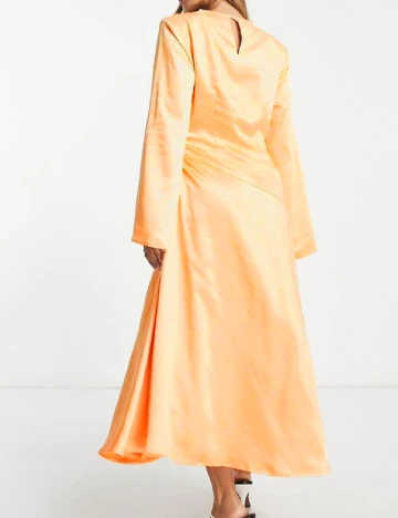 Rochie medie Pretty Lavish, portocaliu