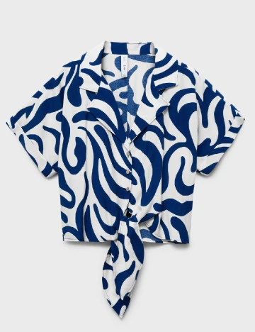 Camasa Mango, bleumarin Albastru