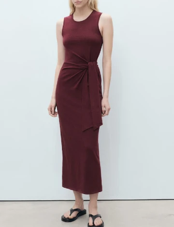 Rochie lunga Mango, visiniu Rosu