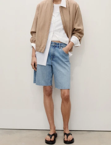 Pantaloni scurti Mango, albastru