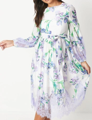 Rochie medie Coast, floral print Floral print