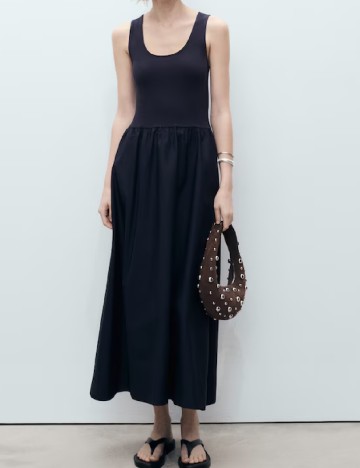 
						Rochie lunga Mango, bleumarin