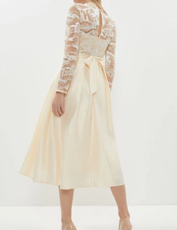 Rochie medie Coast, crem