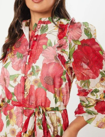 Rochie medie Coast, floral print Floral print