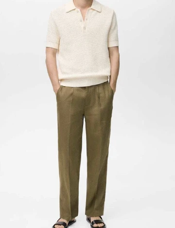 Pantaloni Mango, verde