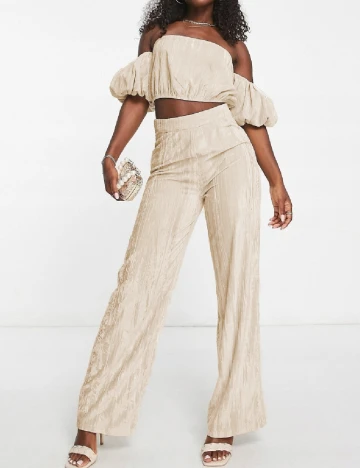 Pantaloni IN THE STYLE, crem