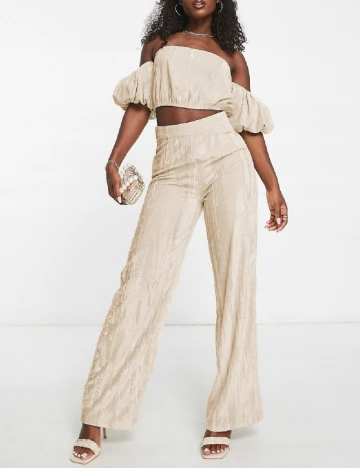 Pantaloni IN THE STYLE, crem