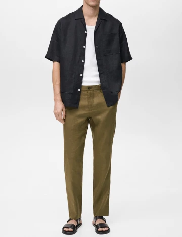 Pantaloni Mango, verde