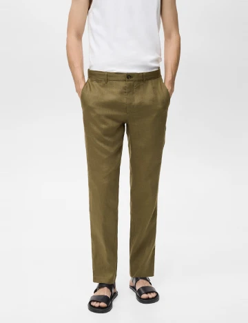 Pantaloni Mango, verde