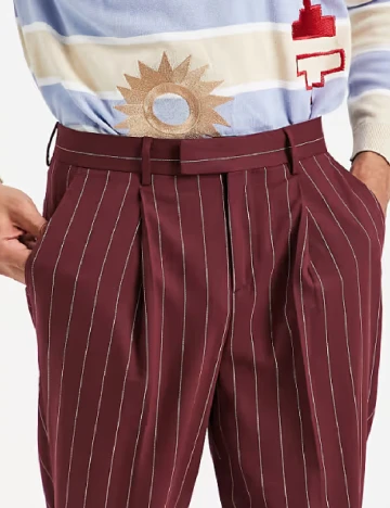 Pantaloni ASOS, visiniu
