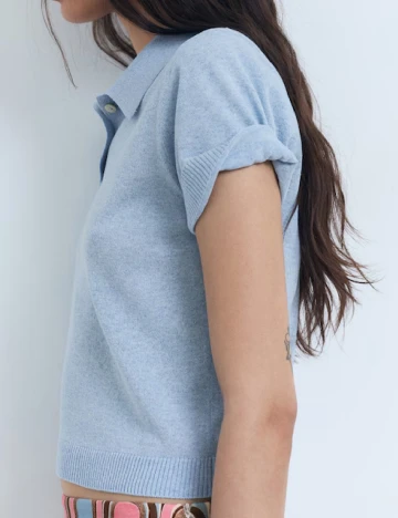Tricou Mango, albastru Albastru