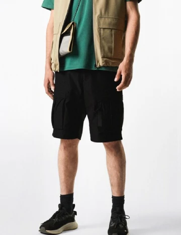 Pantaloni scurti Mango, negru