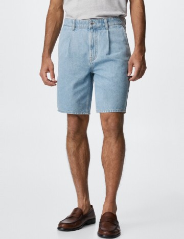 
						Pantaloni scurti Mango, albastru