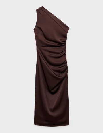 Rochie medie Mango, maro
