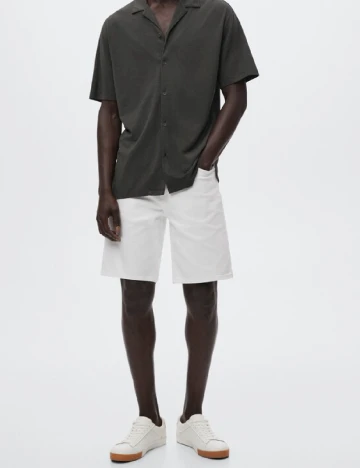 Pantaloni scurti Mango, alb