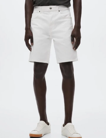 Pantaloni scurti Mango, alb