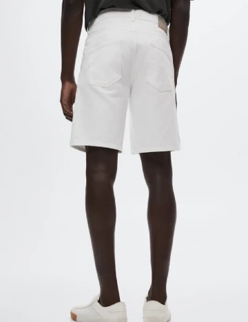 Pantaloni scurti Mango, alb