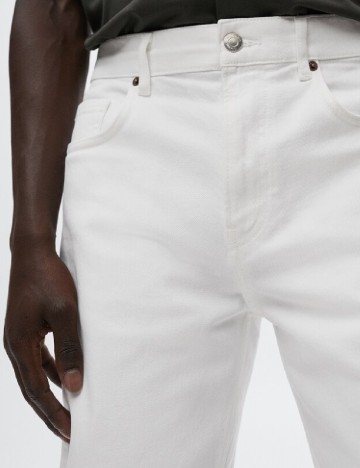 Pantaloni scurti Mango, alb