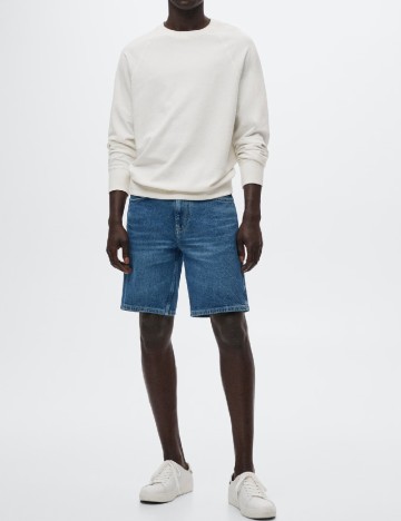
						Pantaloni scurti Mango, albastru