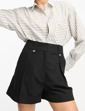 Pantaloni scurti ASOS, negru