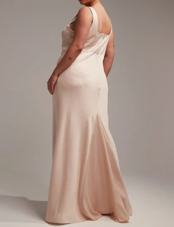Rochie lunga ASOS Curve, roz pal