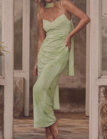 
						Rochie lunga Zara, verde