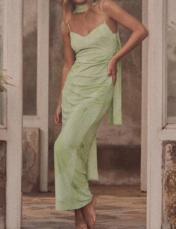 Rochie lunga Zara, verde