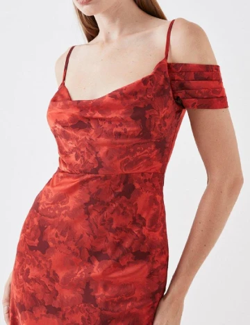 Rochie medie Coast, rosu