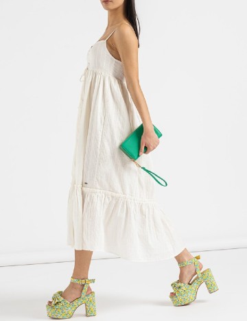 Rochie medie Pepe Jeans, alb
