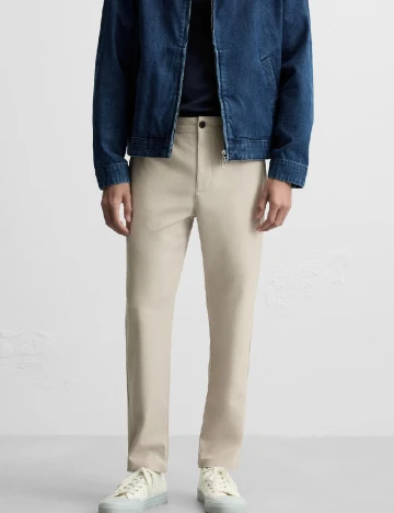 Pantaloni Zara, bej