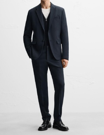 
						Pantaloni Zara, bleumarin