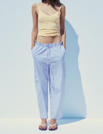 
						Pantaloni Zara, albastru