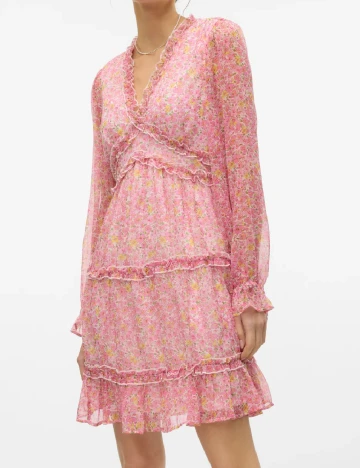 Rochie scurta Vero Moda, roz