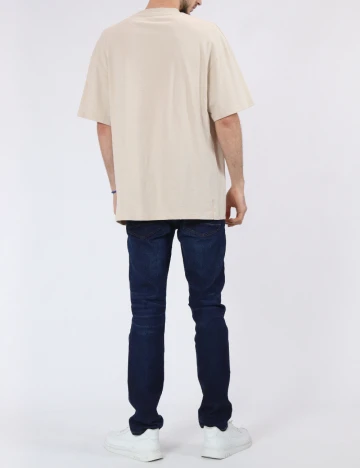Tricou Jack&Jones, crem