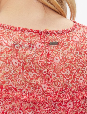 Rochie scurta Pepe Jeans, rosu