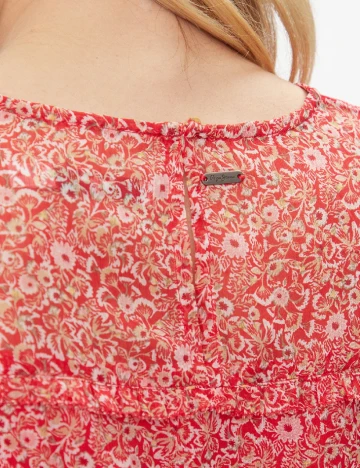 Rochie scurta Pepe Jeans, rosu