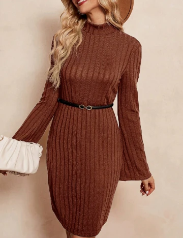 Rochie scurta SHEIN, maro