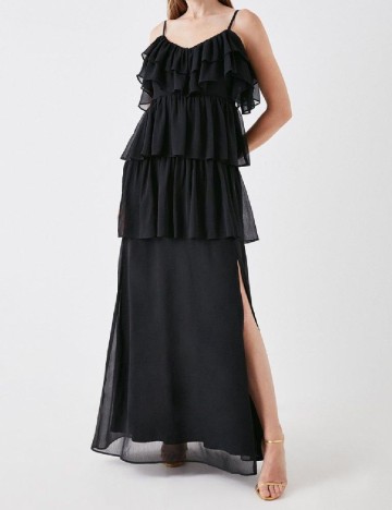 
						Rochie lunga Coast, negru