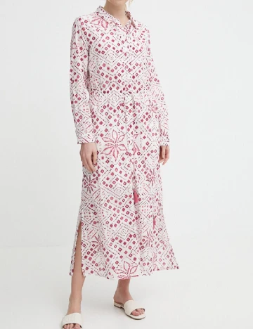 Rochie medie Pepe Jeans, alb