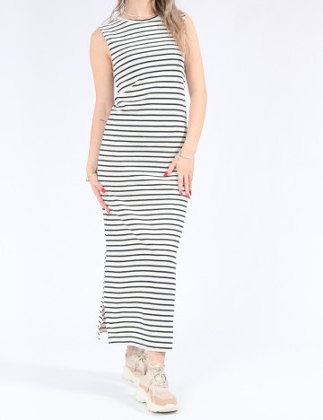 Rochie lunga Jacqueline de Yong, ecru