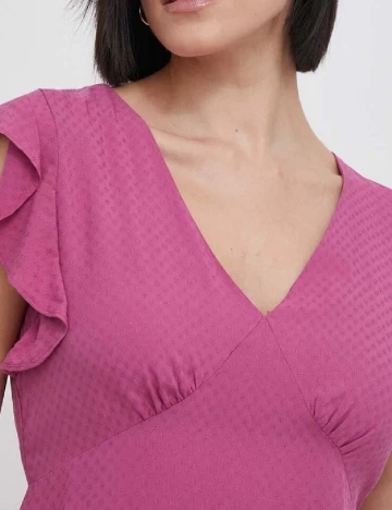 Rochie scurta Pepe Jeans, roz
