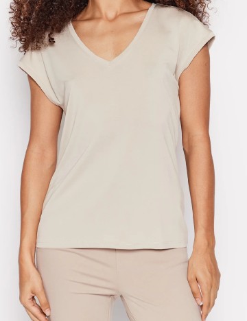 
						Tricou Vero Moda, bej