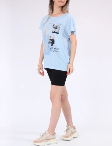 Tricou Only, albastru