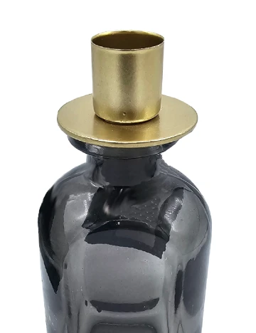 Suport lumanare Home Accents, negru Negru