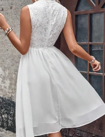 Rochie scurta SHEIN, alb