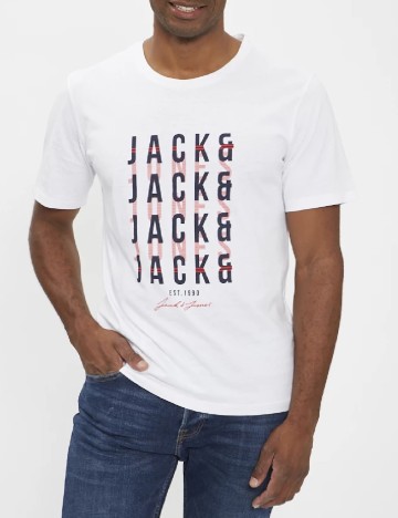 
						Tricou Jack&Jones, alb