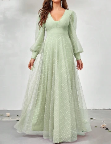 Rochie lunga SHEIN, verde Verde