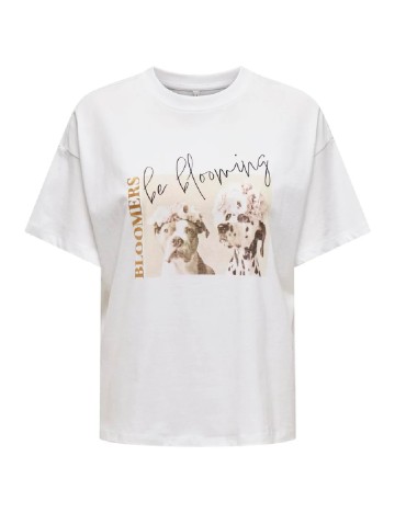 
						Tricou Only, alb