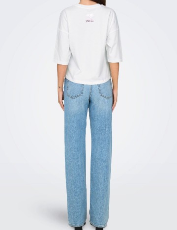 Tricou Only, alb